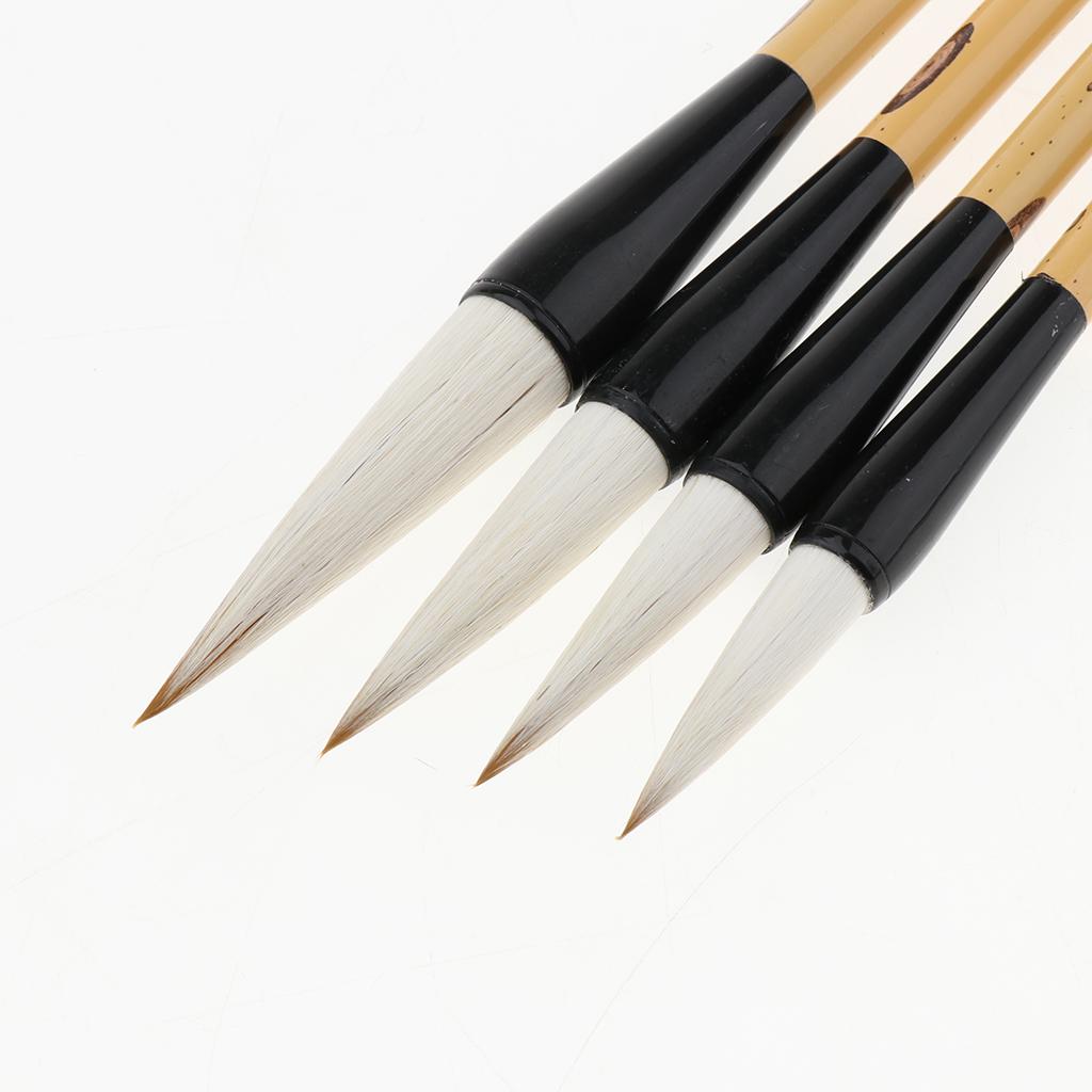 Steel Handle Chinese Calligraphy Japanese Sumi Drawing Brush Pen XL