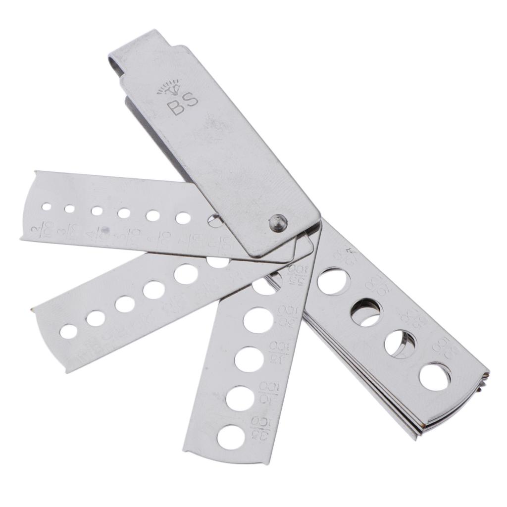 1 sets aluminum folding fan shape sizing gauge measuring gauge  8pcs fan 