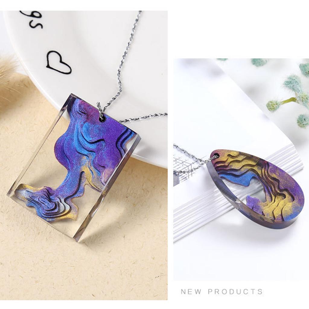 2xIsland Mold Silicone Ornament Moulds Jewelry Pendant Making Crafts 72x35x10MM