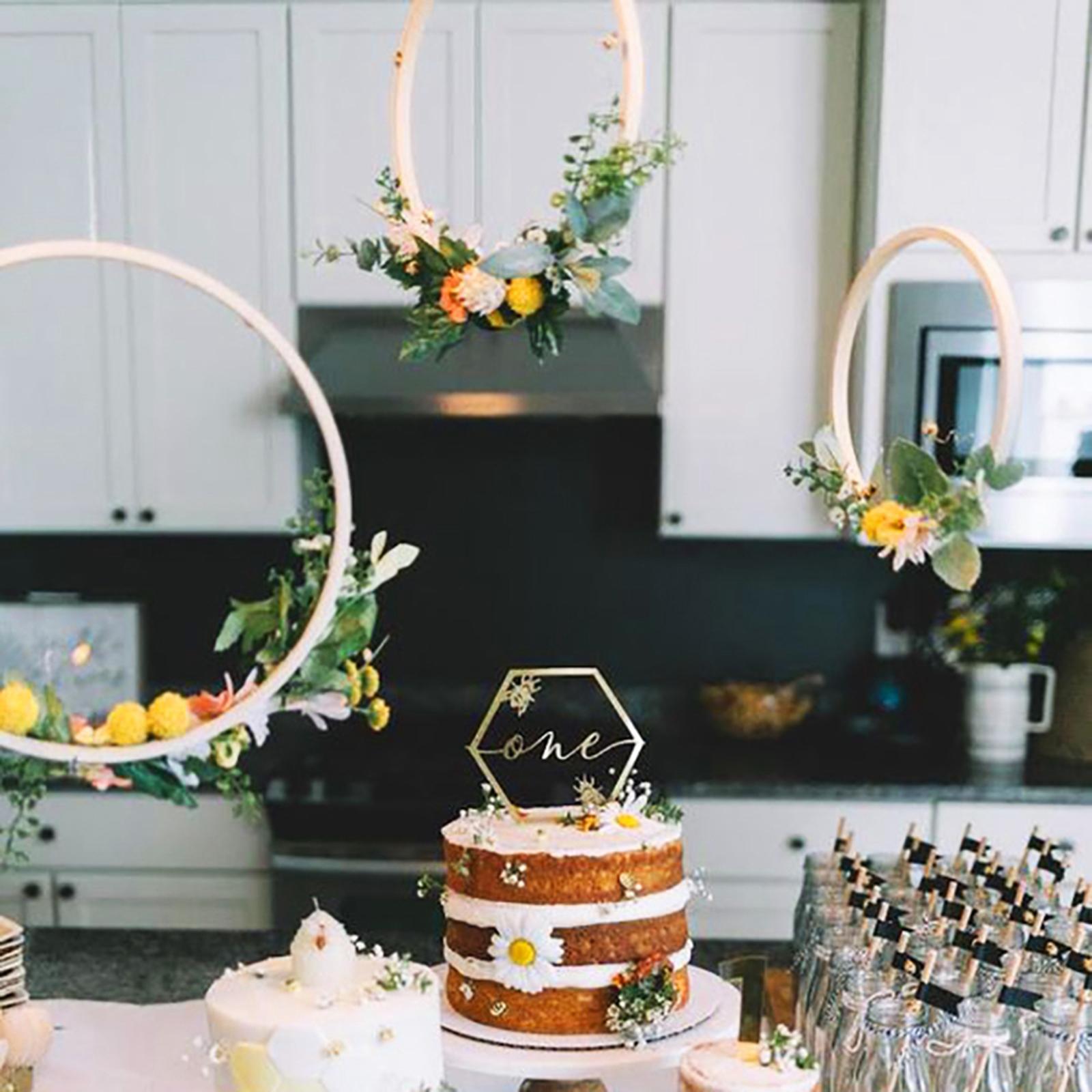 Embroidery Hoop Wooden Round Bamboo Cross Stitch for Art Craft 23cm