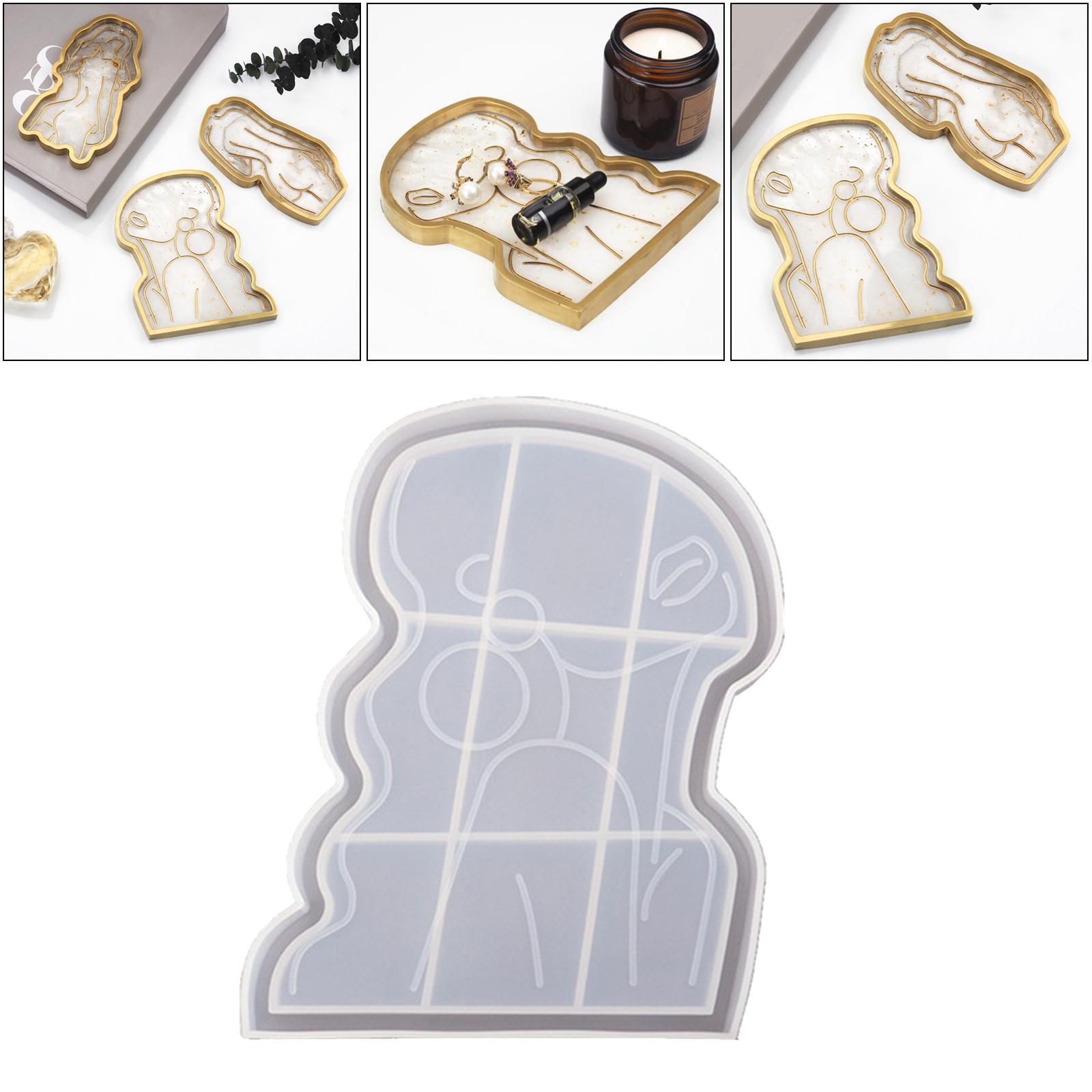 3x DIY Silicone Epoxy Resin Coasting Coaster Mold Jewelry Mould