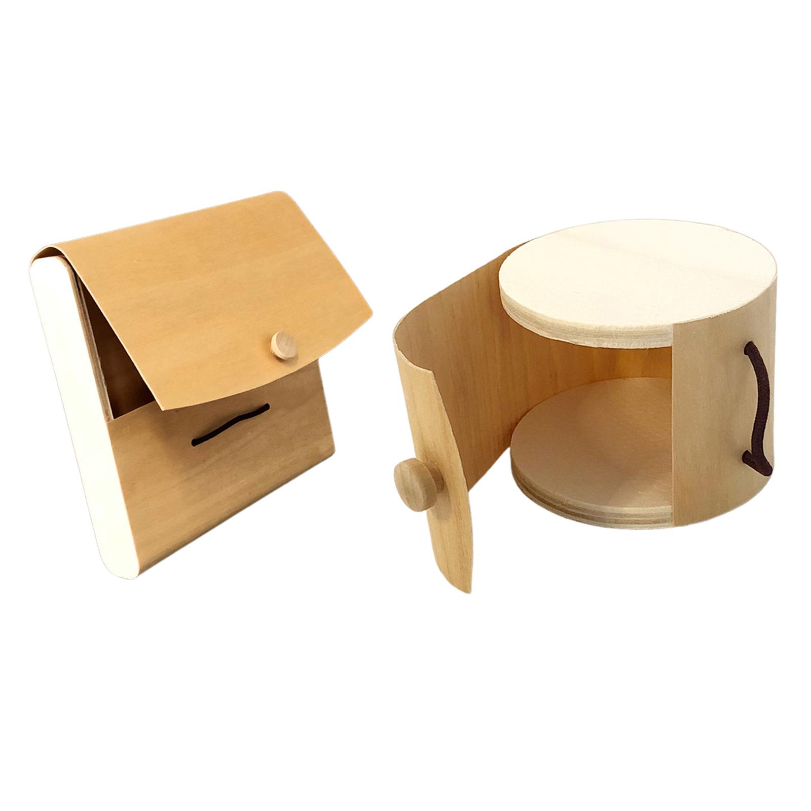 Wooden Storage Box Soft Tree Bark Jewelry Tea Organizer for Home Decor Gift 11x7 cm