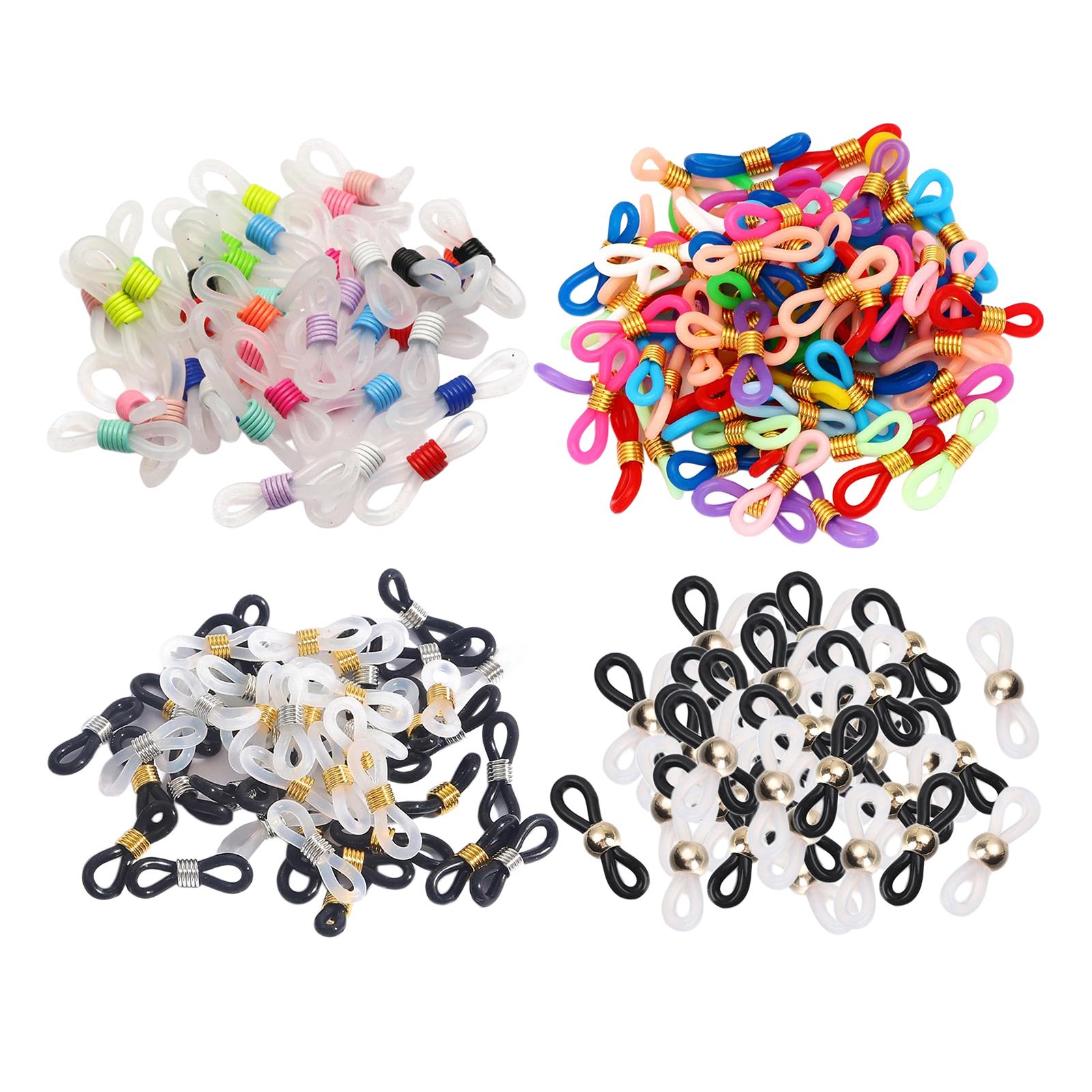 3x50Pcs Eye Glasses Spectacle Chain Strap Holder Loop Ends White