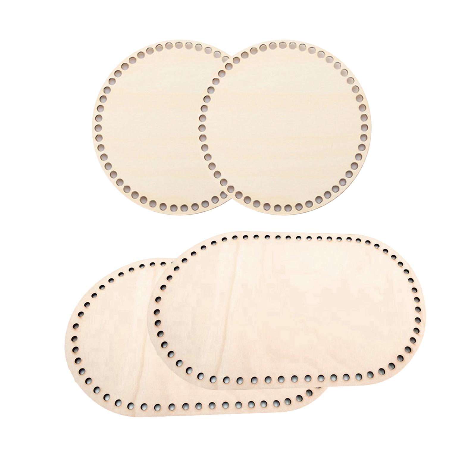Oval Wooden Basket Base