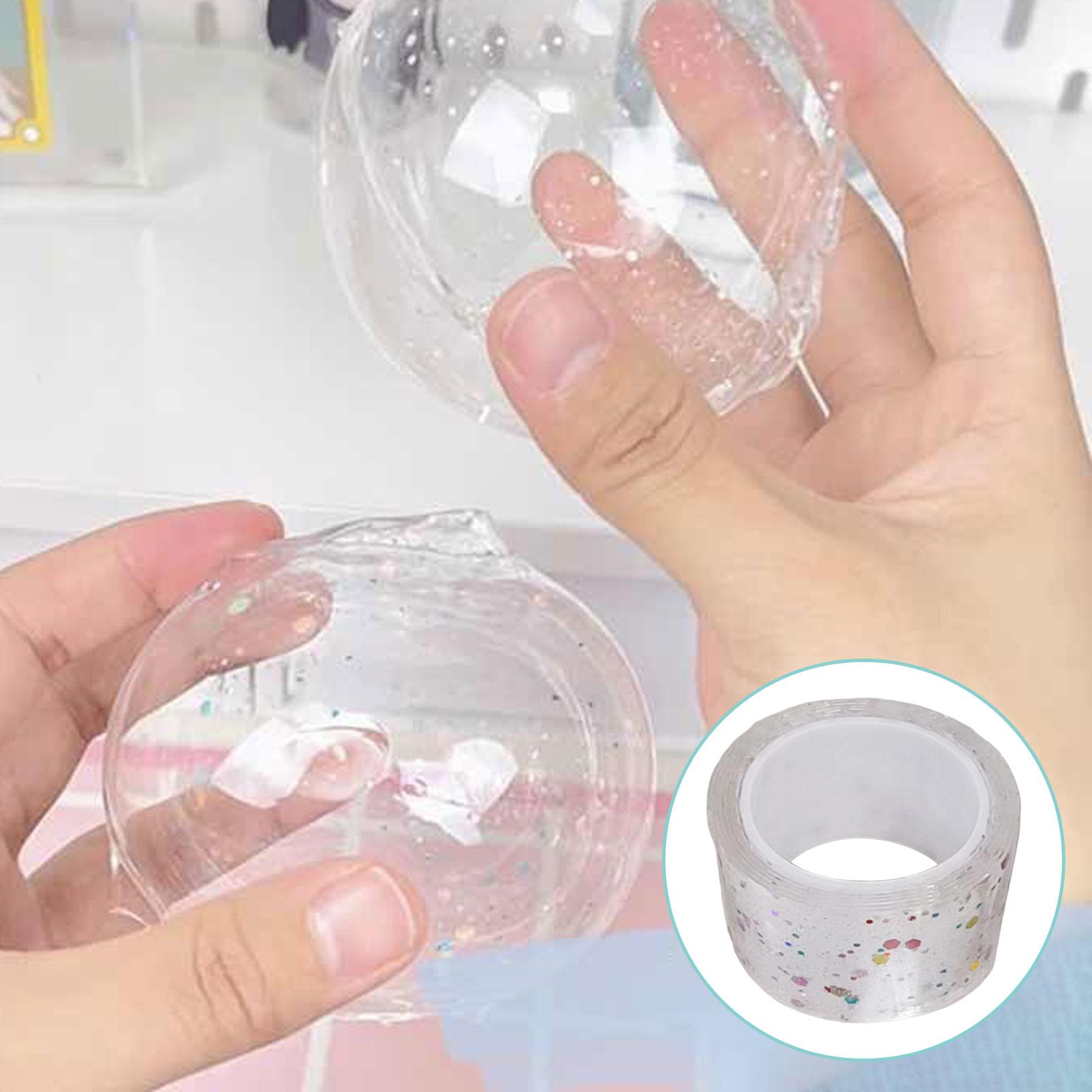 6xGlitter Nano Tape Traceless Waterproof for Classroom DIY Craft Supplies 5cm