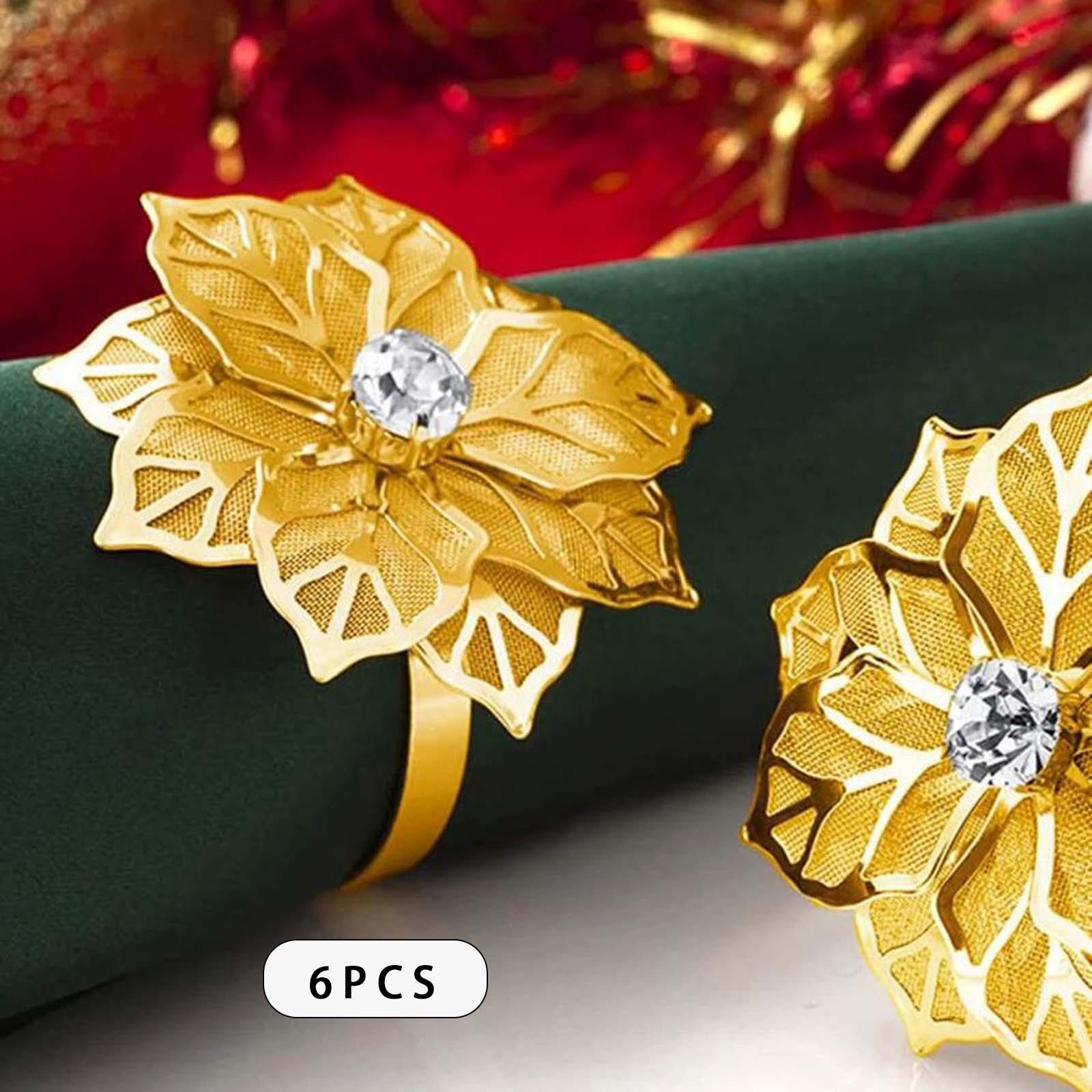 6x Napkin Rings Halloween Parties Tabletop Dining Table Elegant Napkin Bands