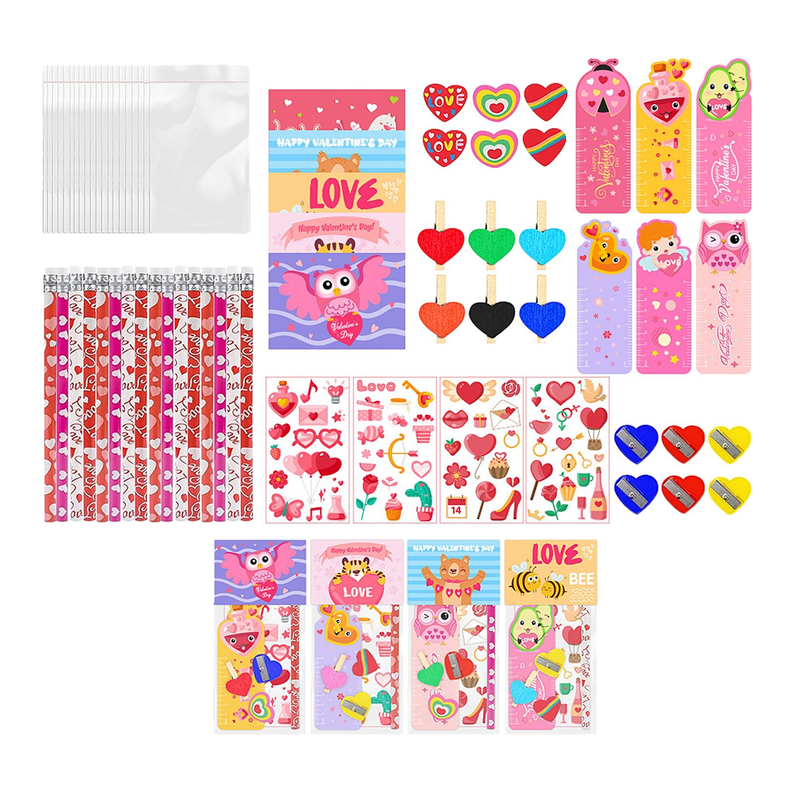 Valentines Day Stationery Set Exchange Gift Supplies for Boys Friend Student