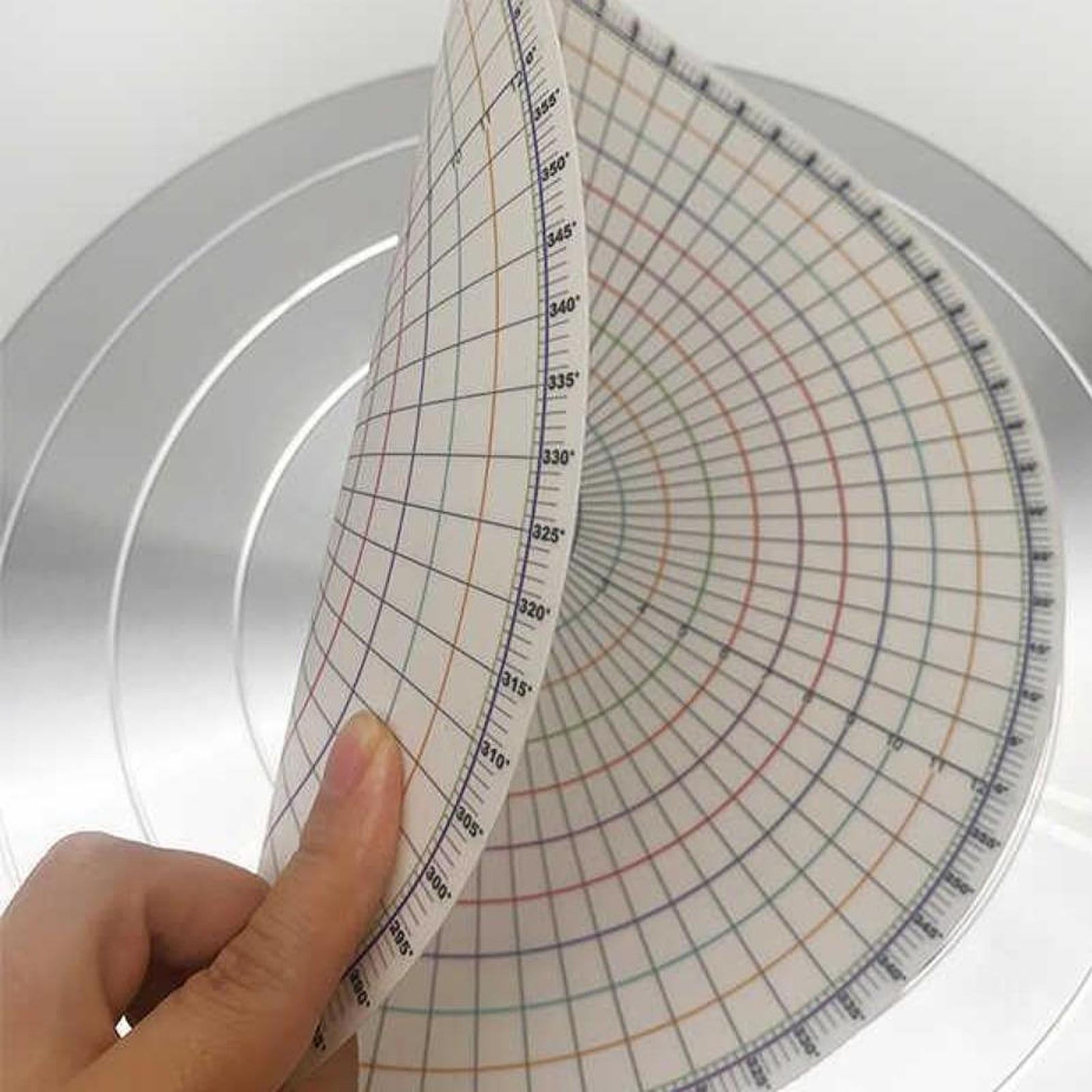 Underglaze Painting Circle Dividing Card for Ceramics Modeling Trimming Tool
