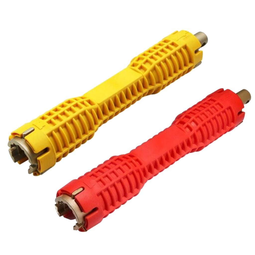 Lightweight Home Kitchen Bathroom Faucet and Sink Installer Wrench Red