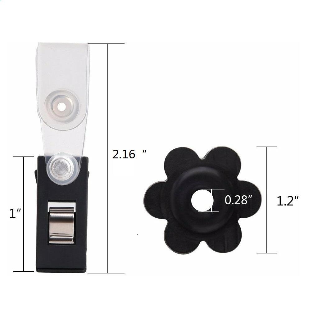 10 Pack Garden Flag Rubber Stoppers and Anti-Wind Clips