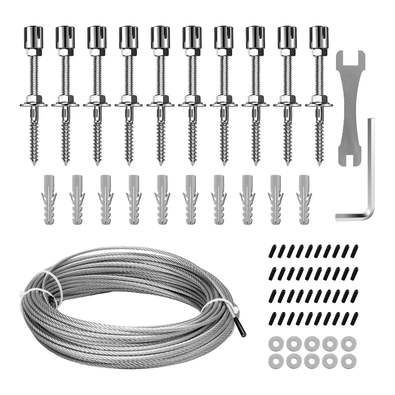 Green Wall Trellis Kit Climbing Plants Porch Yard Vines Patio Plant Supports With 52ft Wire