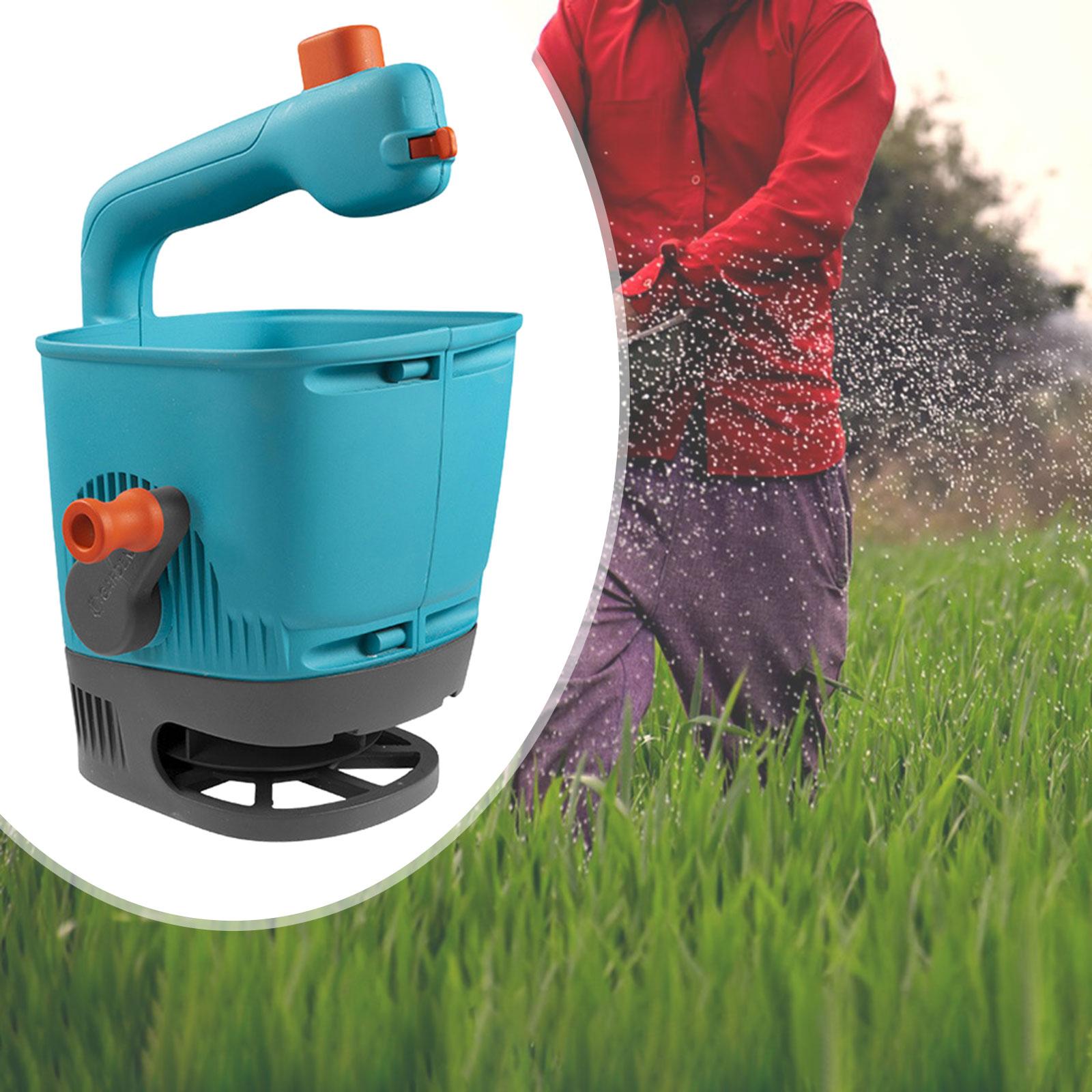 Handheld Spreader Hand Tool Manual Fertilizer Spreader for Lawn Garden Patio