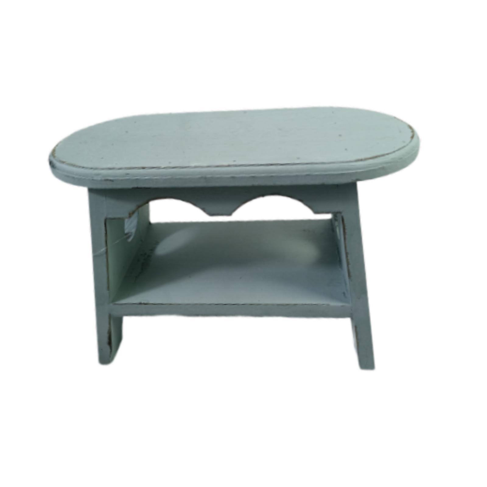 Wood Stool Plant Stand Oval
