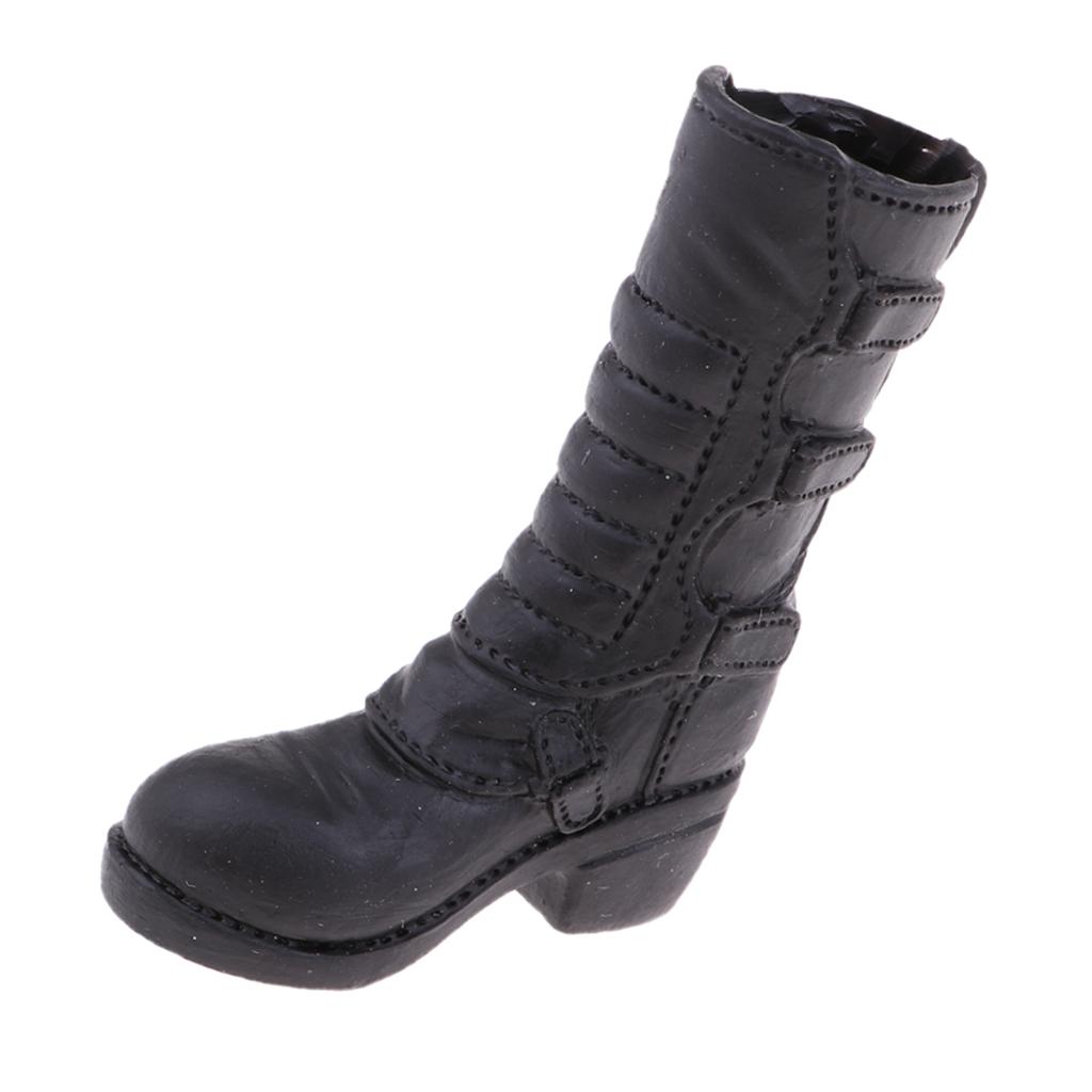 1/6 KUMIK FS-34 Black Female Boots Shoes Accessories F 12'' Figure Doll 