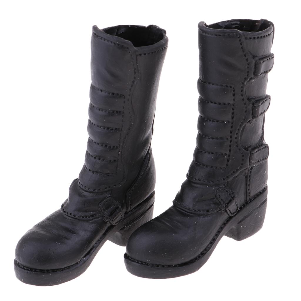 Black 1//6 Female Boots Shoes for CY CG 12inch Female Hot Toys Girls Doll