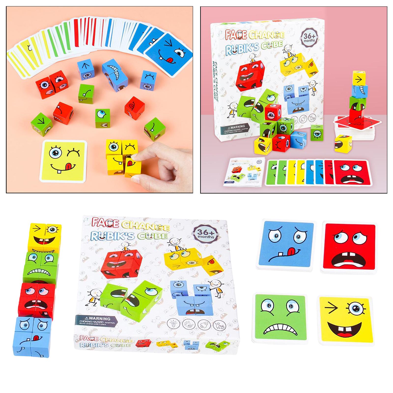 Wooden Building & Stacking Blocks Parent-child Interactive Games