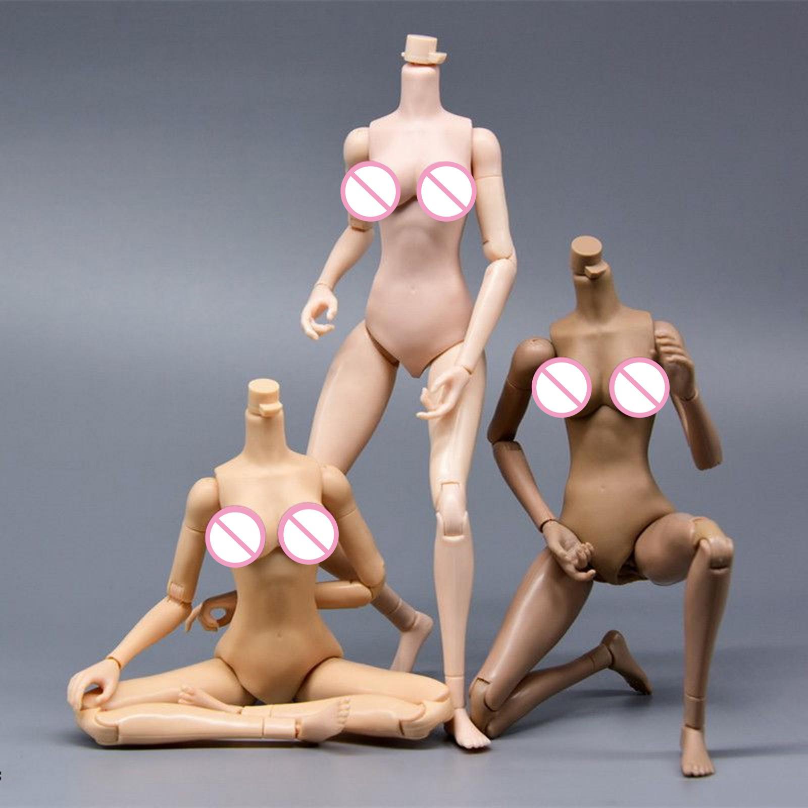 Moveable Joints 1:6 Female Body Skeleton Big Breast Normal Skin