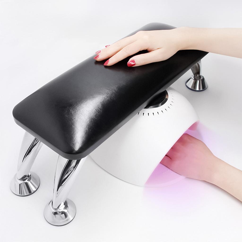 Nail Arm Rest Leather Hand Pillow Rest Manicure Hand Cushion Pillow Black