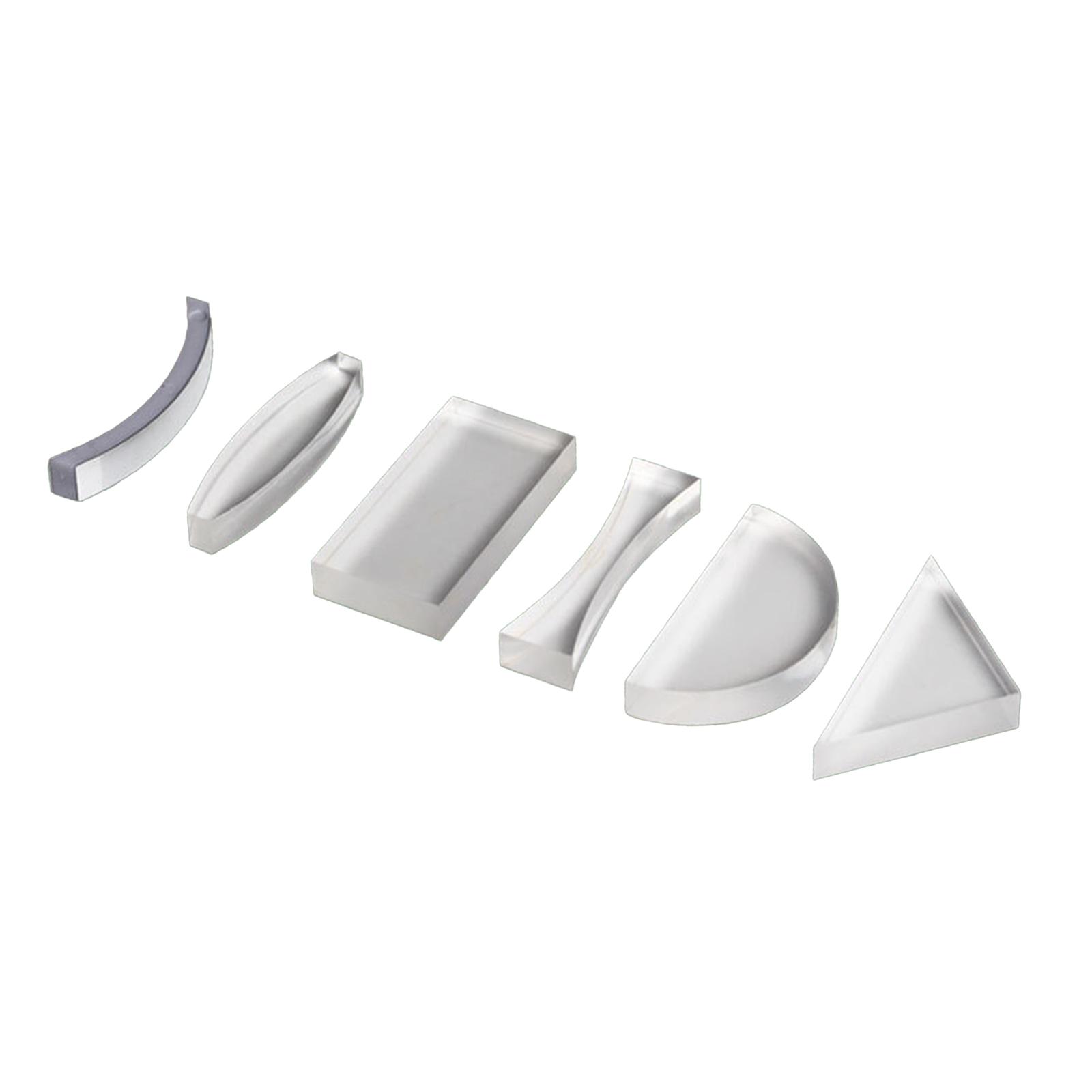 6x Cylindrical Lens Physics Teaching Aids Protable 3D Toy Crafts Stem Project