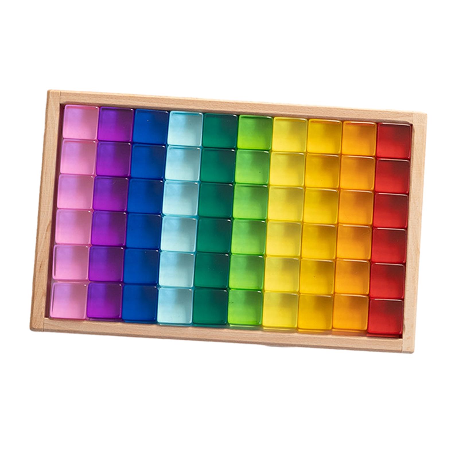 Rainbow Building Blocks Set