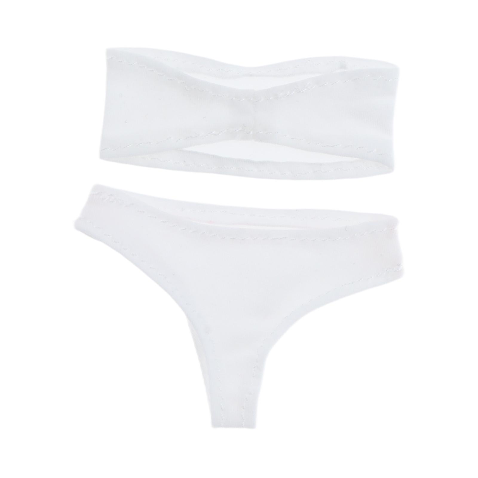 Doll Underwear Bra Set White