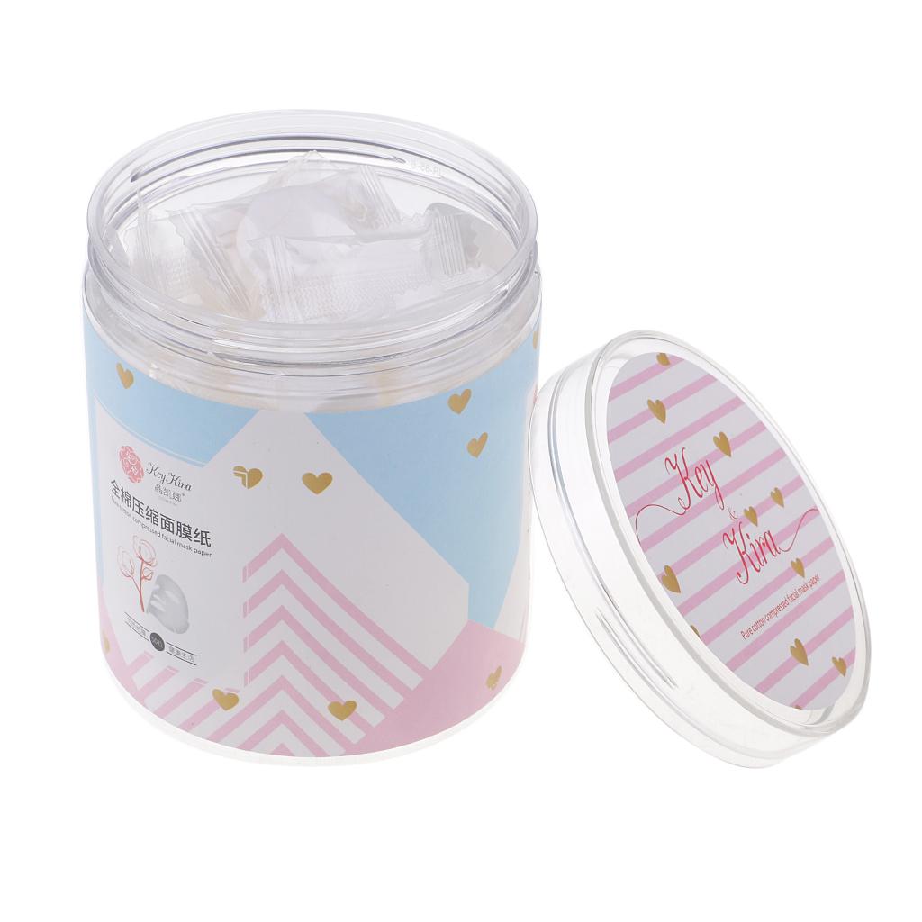 50x Natural Silk Disposable Compressed Dry Mask Skin Care Facial Mask Paper