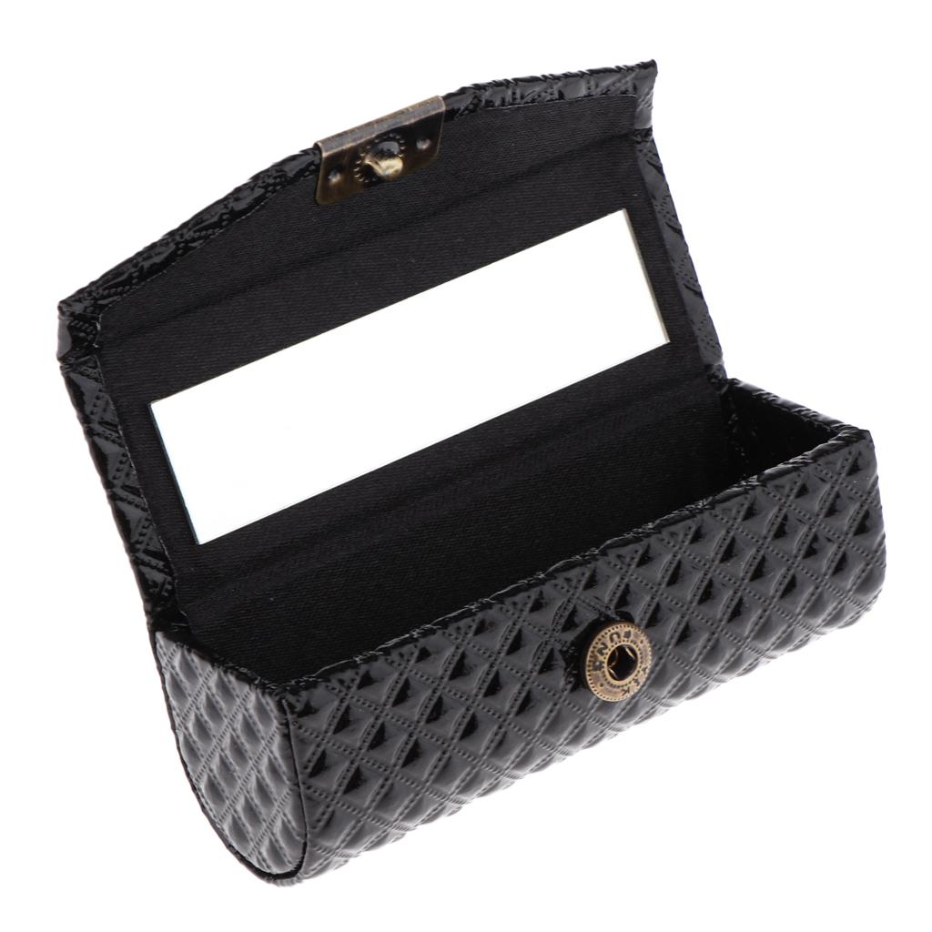 PU Leather Lipstick Case With Mirror