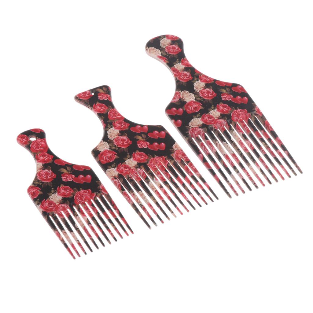 Men Women Oily Hair Comb Hairdressing Slick Back Hairstyle Brush Tool L