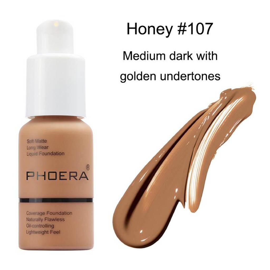 Matte Liquid Foundation Makeup Base  107 Honey 