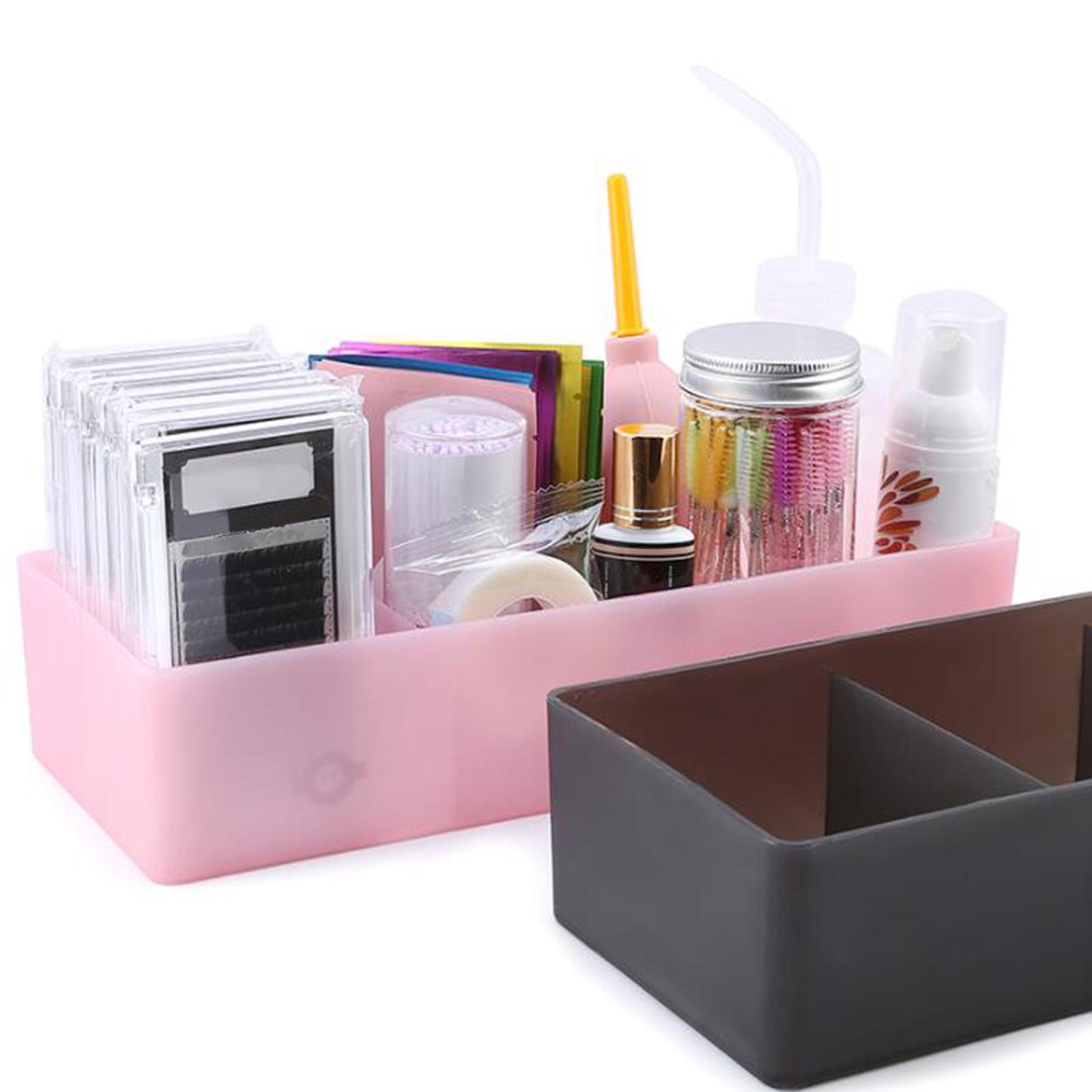 4xEyelash Extension Tool Storage Box Organizer Glue Tweezer Holder Pink