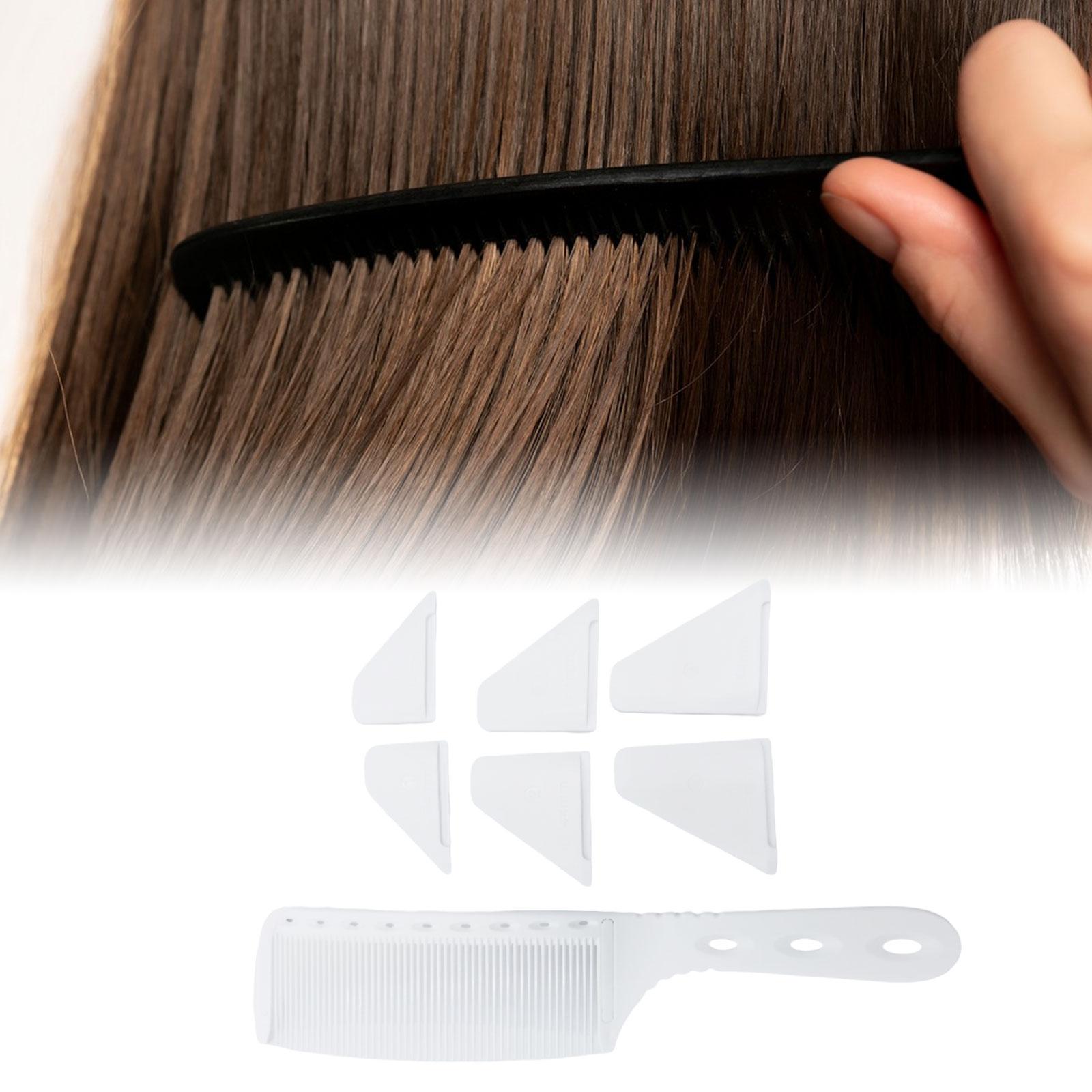 Positioning Comb Professional Haircut Comb for Barber Hairdresser Hair Salon White