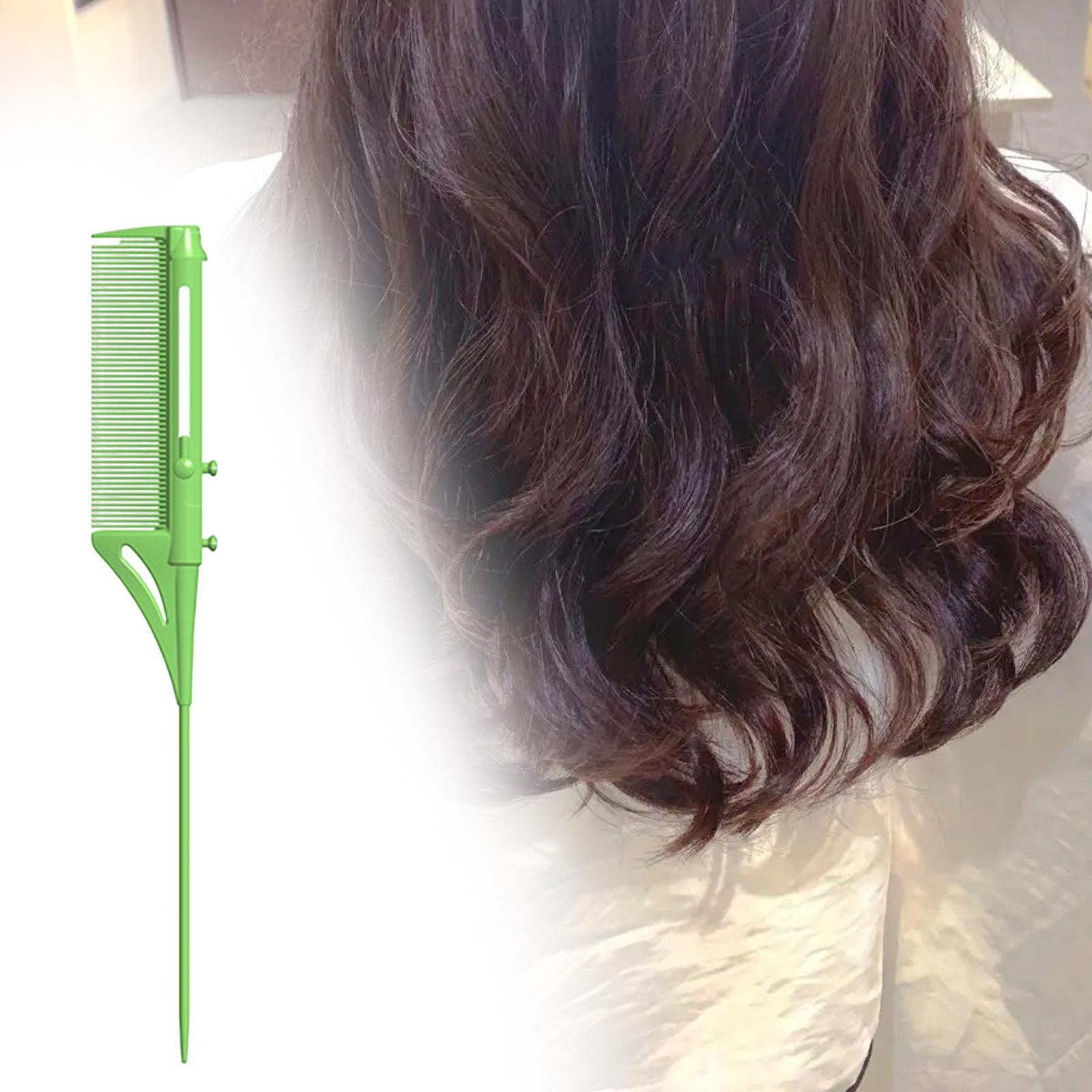 Highlighting Comb Precision Teasing Comb for Hairdressing Salon Hair Styling green