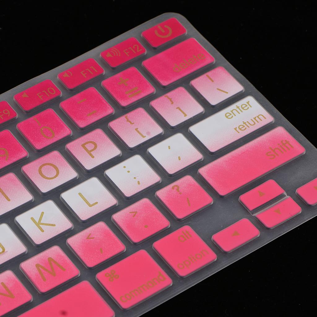 Ultra Waterproof Dust-proof Silicone Keyboard Cover Skin Gradient Pink