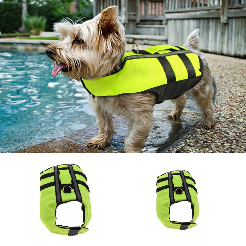 Dog Pet Saver Life Jacket Swimming Inflatable Vest with Reflective ...