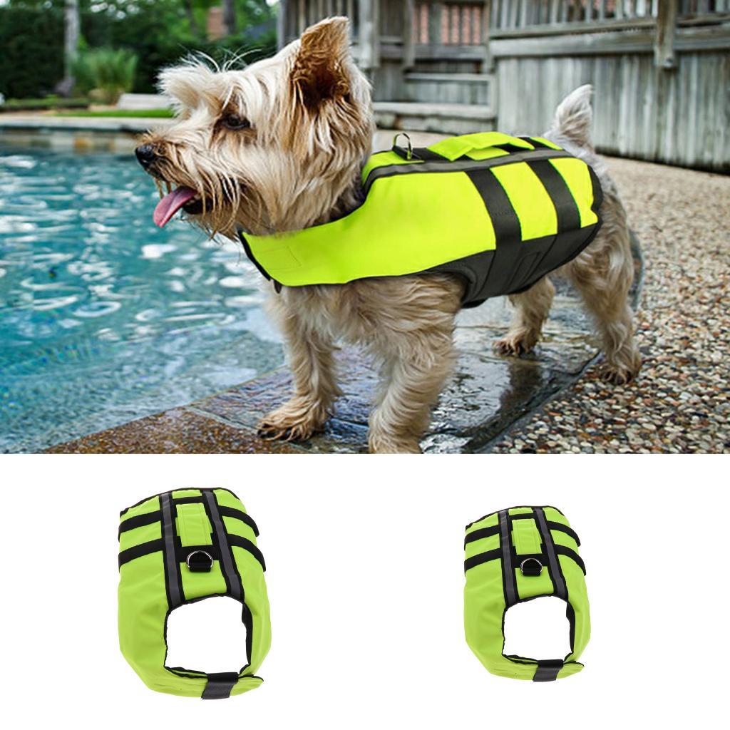 Dog Pet Saver Life Jacket Swimming Inflatable Vest with Reflective ...