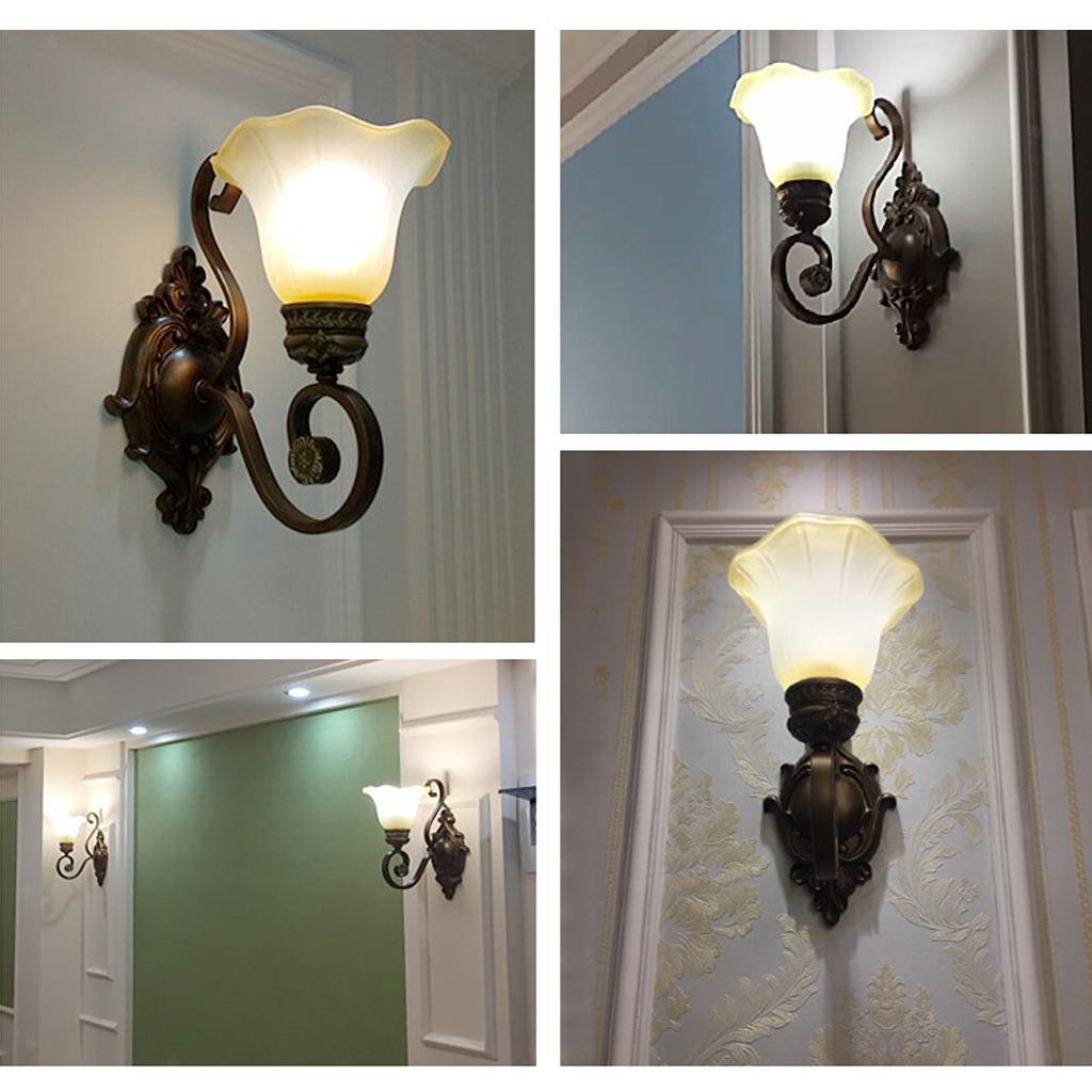 Glass Flower Bell Replacement Shades for Chandelier Wall