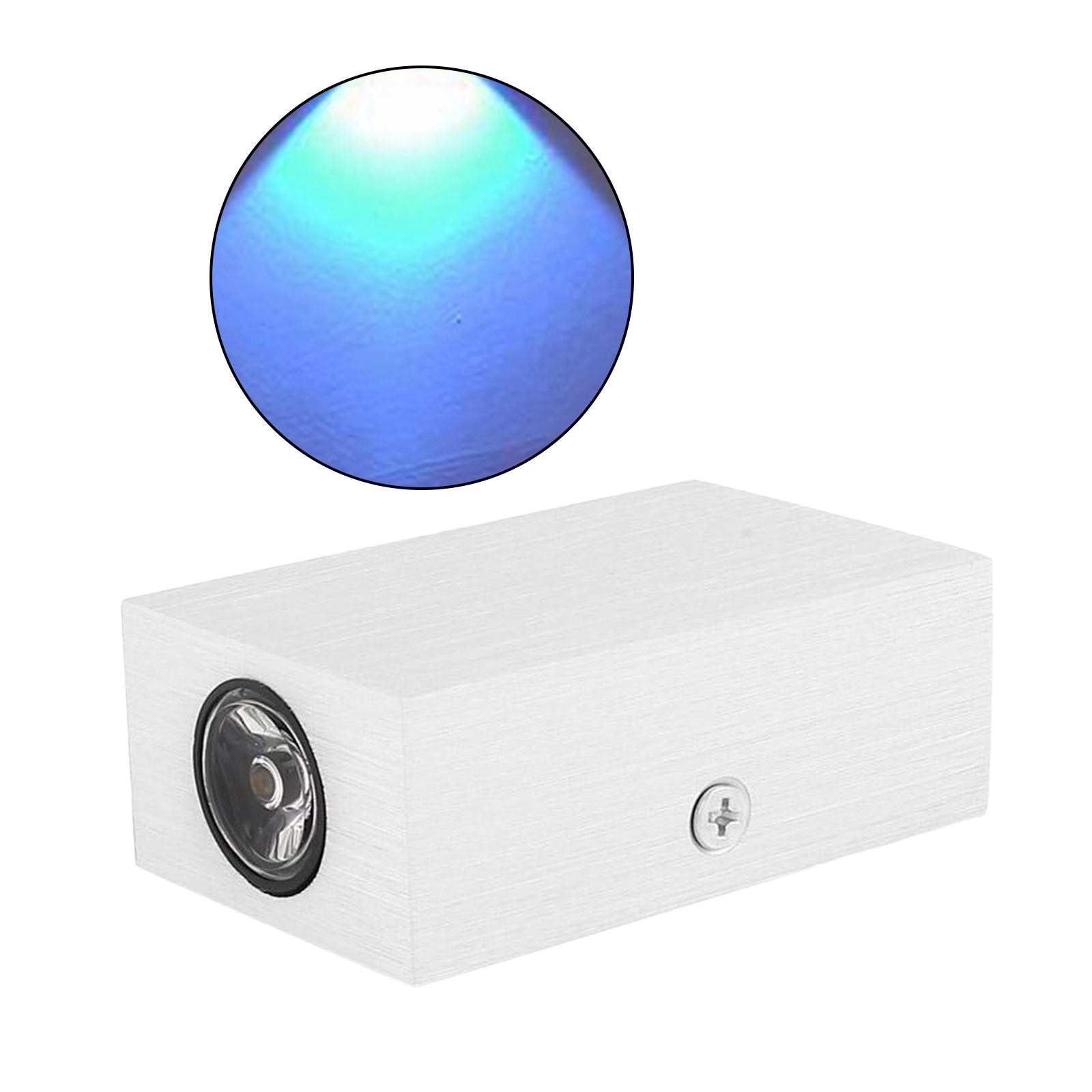 LED Wall Light Up Down Lamp Sconce Lighting Bedroom Fixture Blue Light