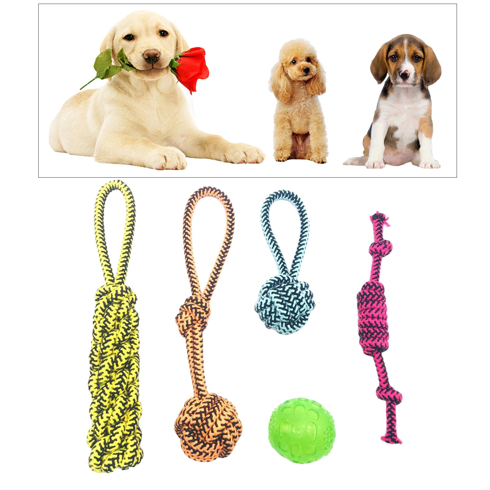 Cotton Pet Chew Rope Tough Toy Knot Teething Toys for Dental Health Style  2