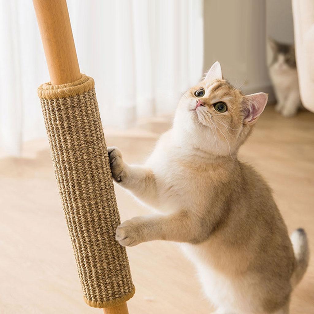 Durable Cat Scratcher Mat Protect Furniture Natural Sisal Scratching Pad L