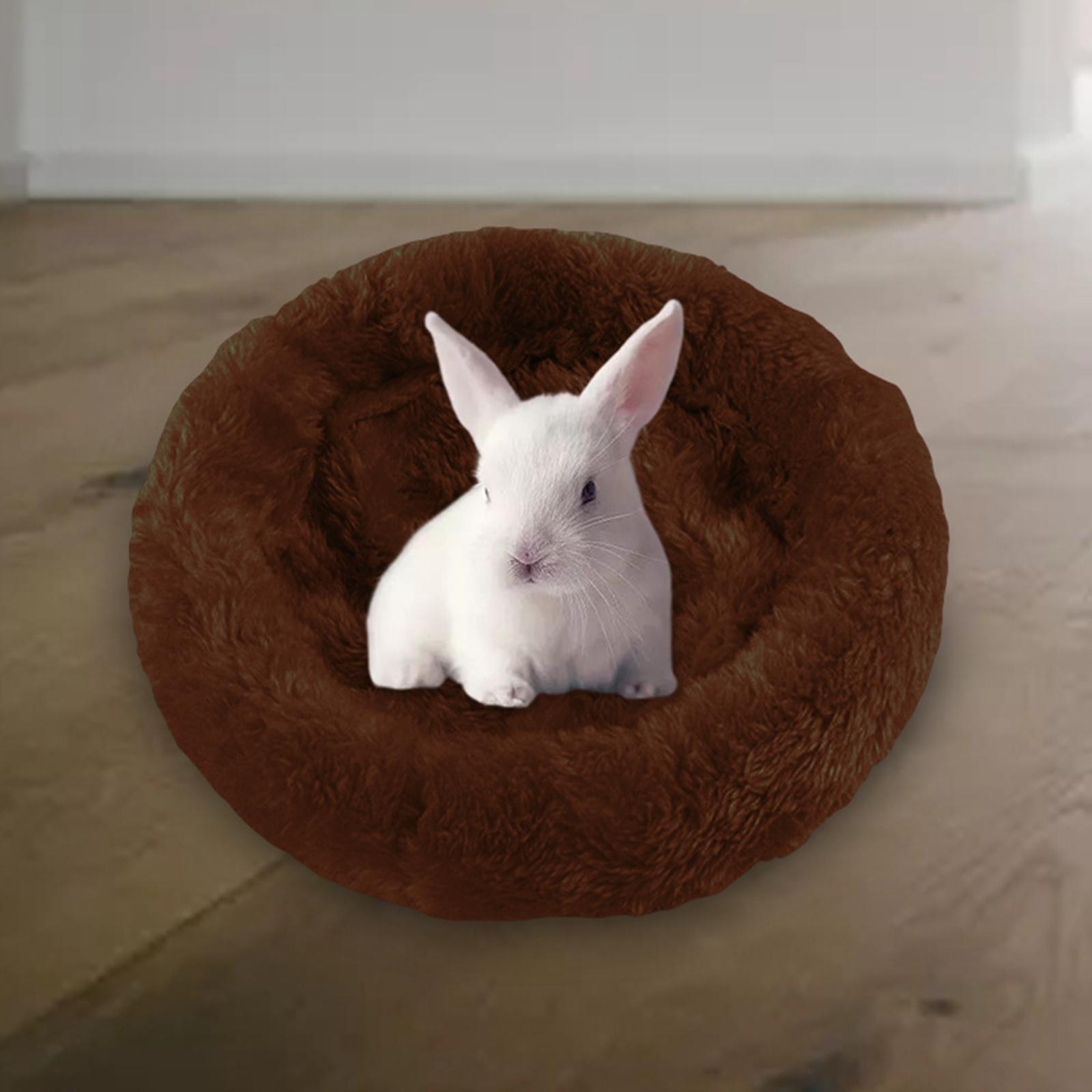 Small Animal Mat Hamster House Warm Accessories  L Dark Brown 