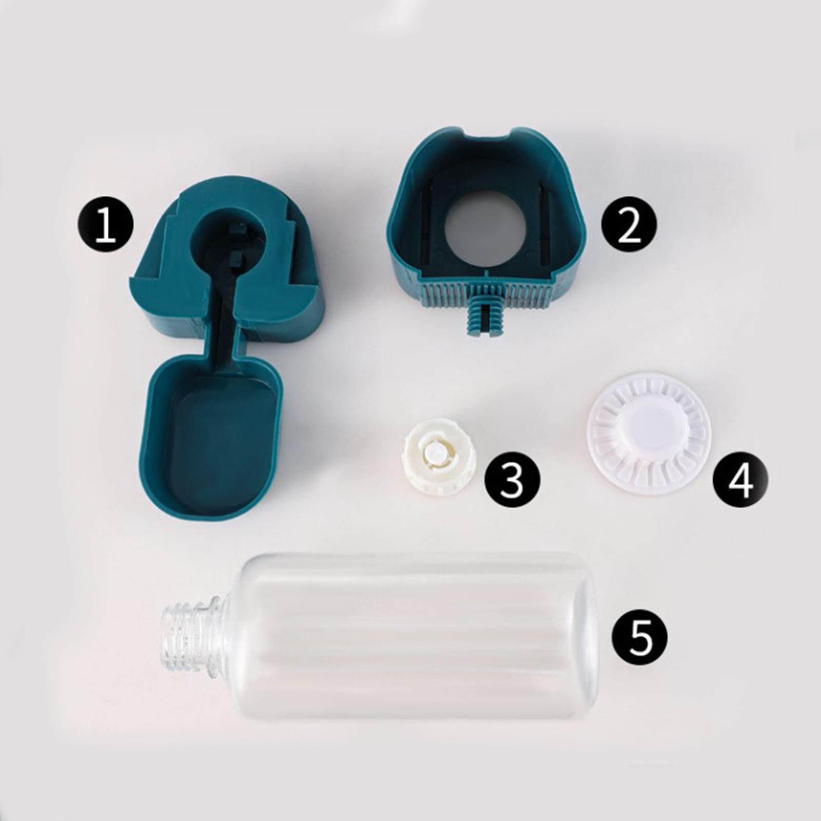 Puppy Cat Hanging Bowl with Water Bottle Convenient Water Supply Device Grey