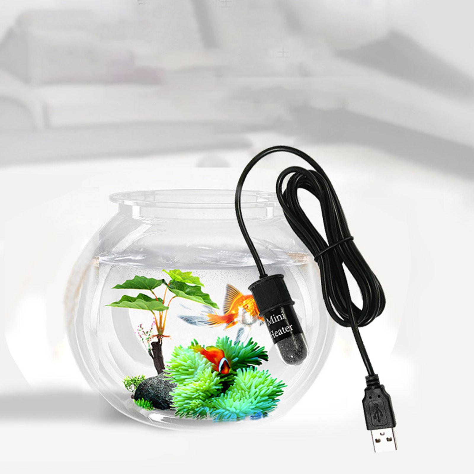 Small Aquarium Heater Automatic Constant Temperature Heater USB Heating Rod