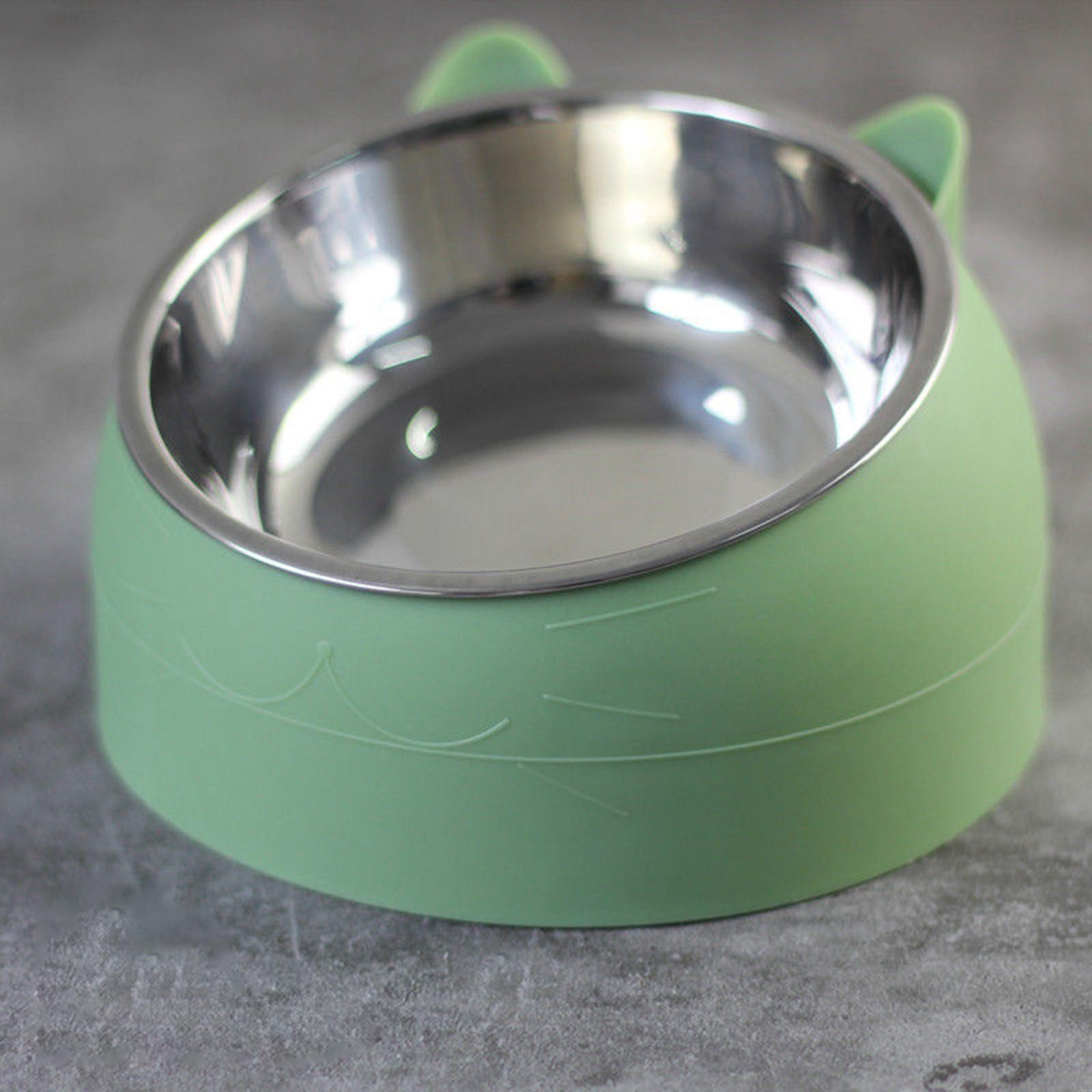 3Pcs Pet Feeder 15 Degree Raised Single Bowl for Cat Dog