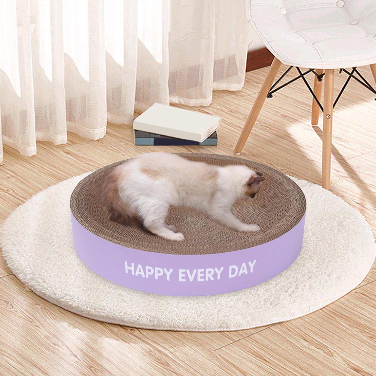 Cat Scratcher Cardboard Lounge Cat Beds Interactive Toy Cat Scratching Board 50cmx50cmx9cm