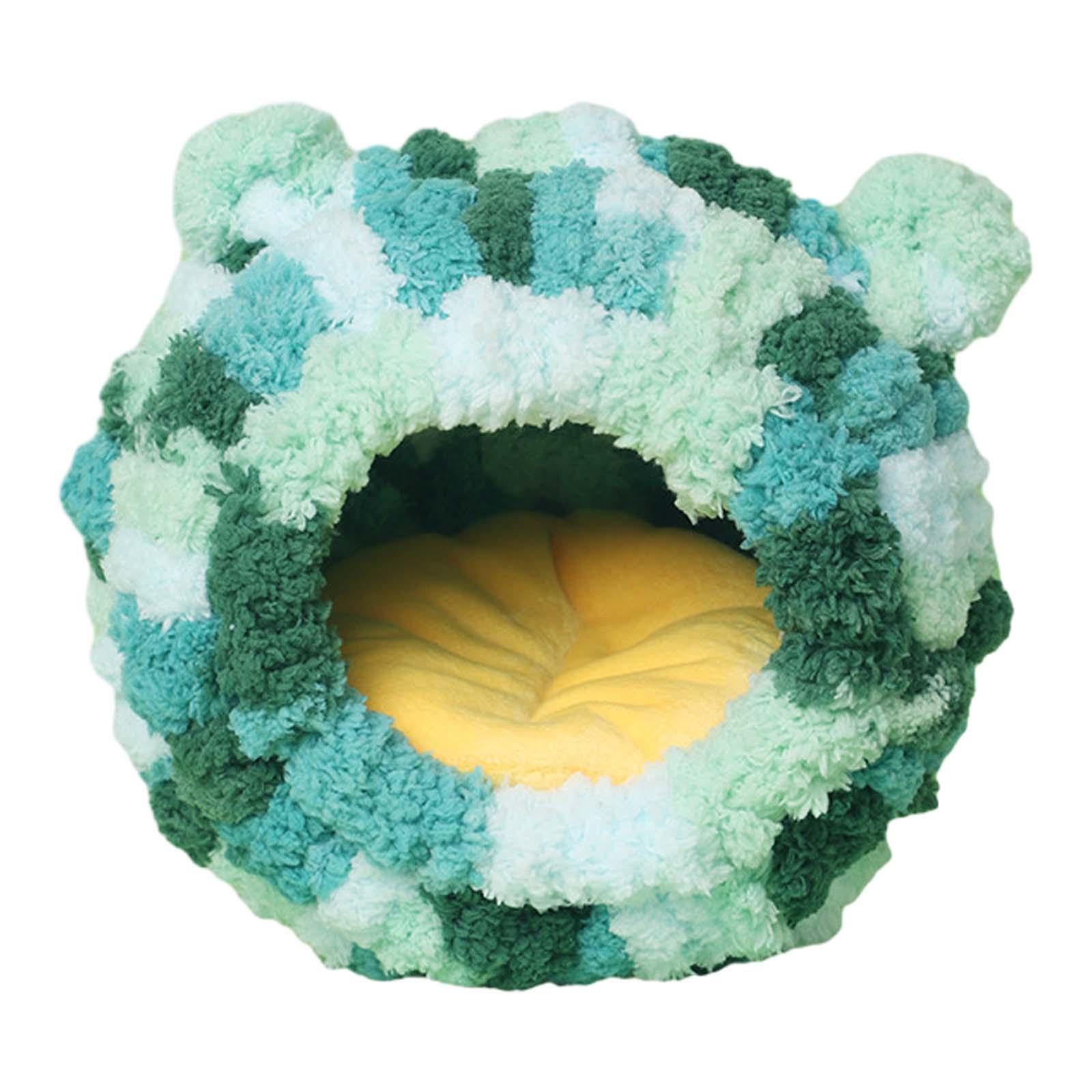 Bird Nest Self Warm Washable Soft Flannel for Parakeets Hamster Blue