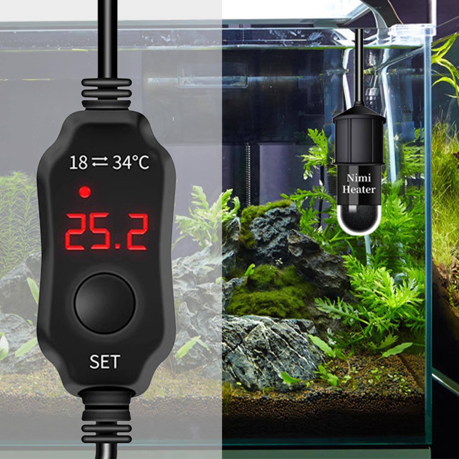 Aquarium Heaters Mini Overheat Protection Intelligent Temperature Controller Cut Off From Water