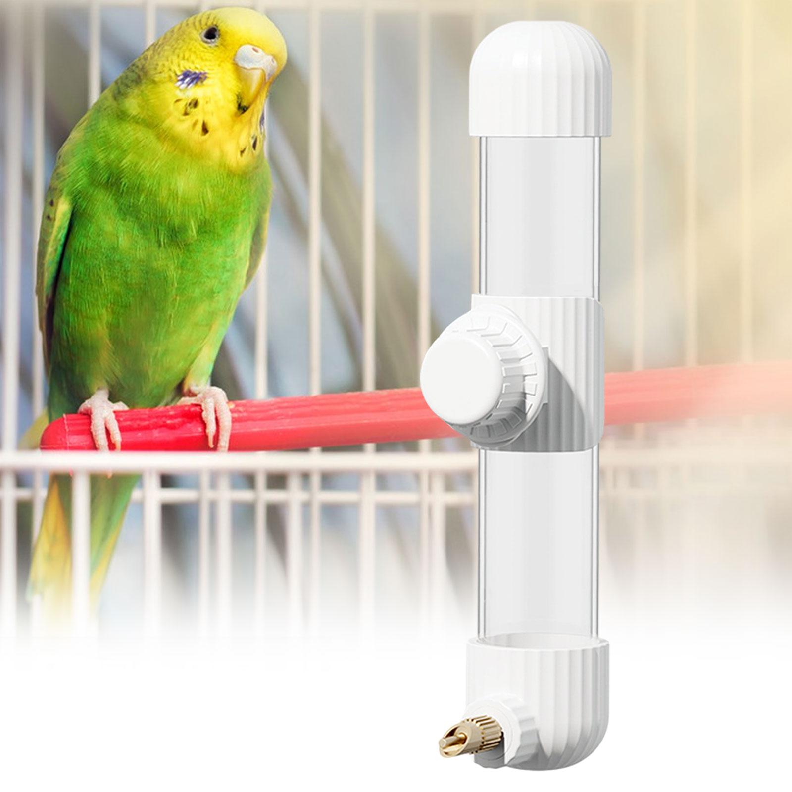 Automatic Water Dispenser Leakproof Drinking Equipment Pet Bird Water Feeder White 280ml