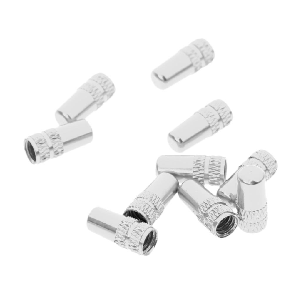 10Pcs Presta//French Valve Caps Multi-Colors Aluminum Alloy Bike Tire Valve Caps