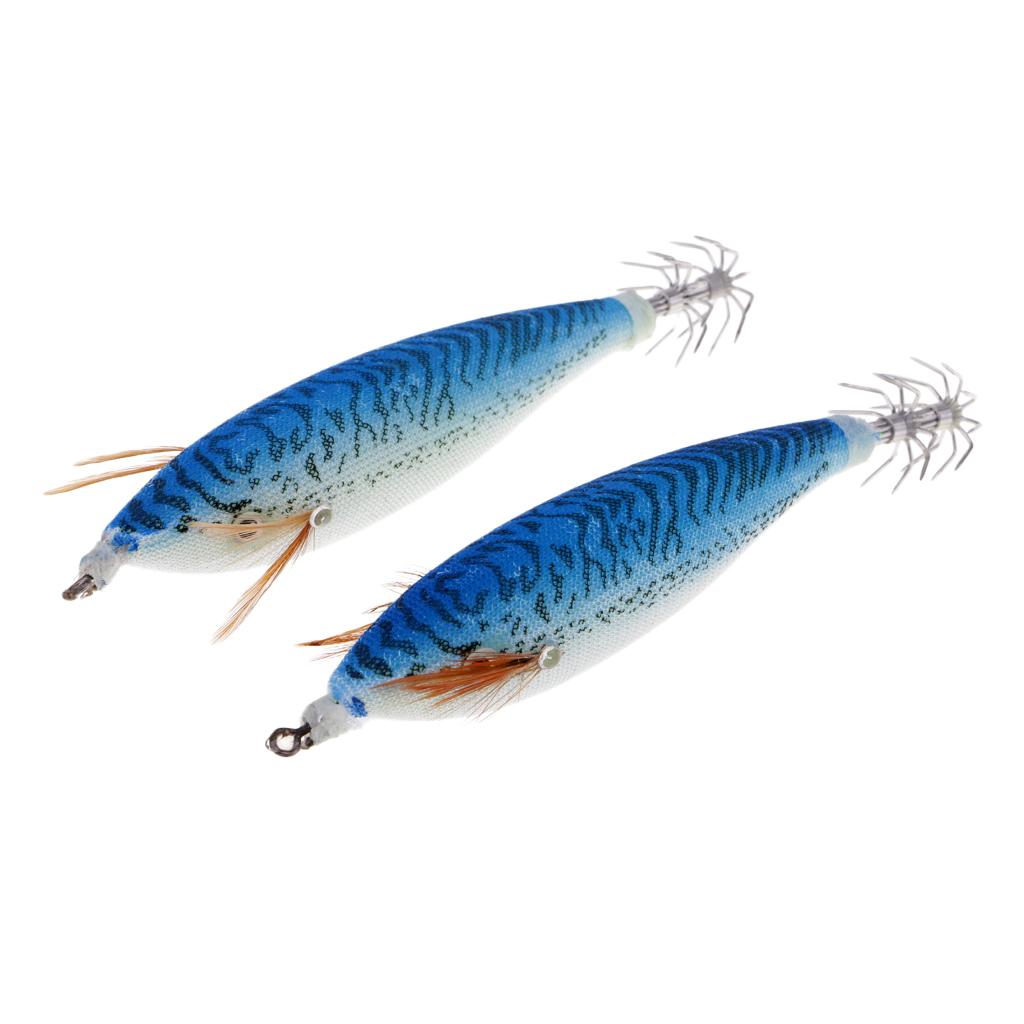 6pcs Luminous Fishing Lure Imitation Shrimp Bait Squid Jig Hook Bionic Bait