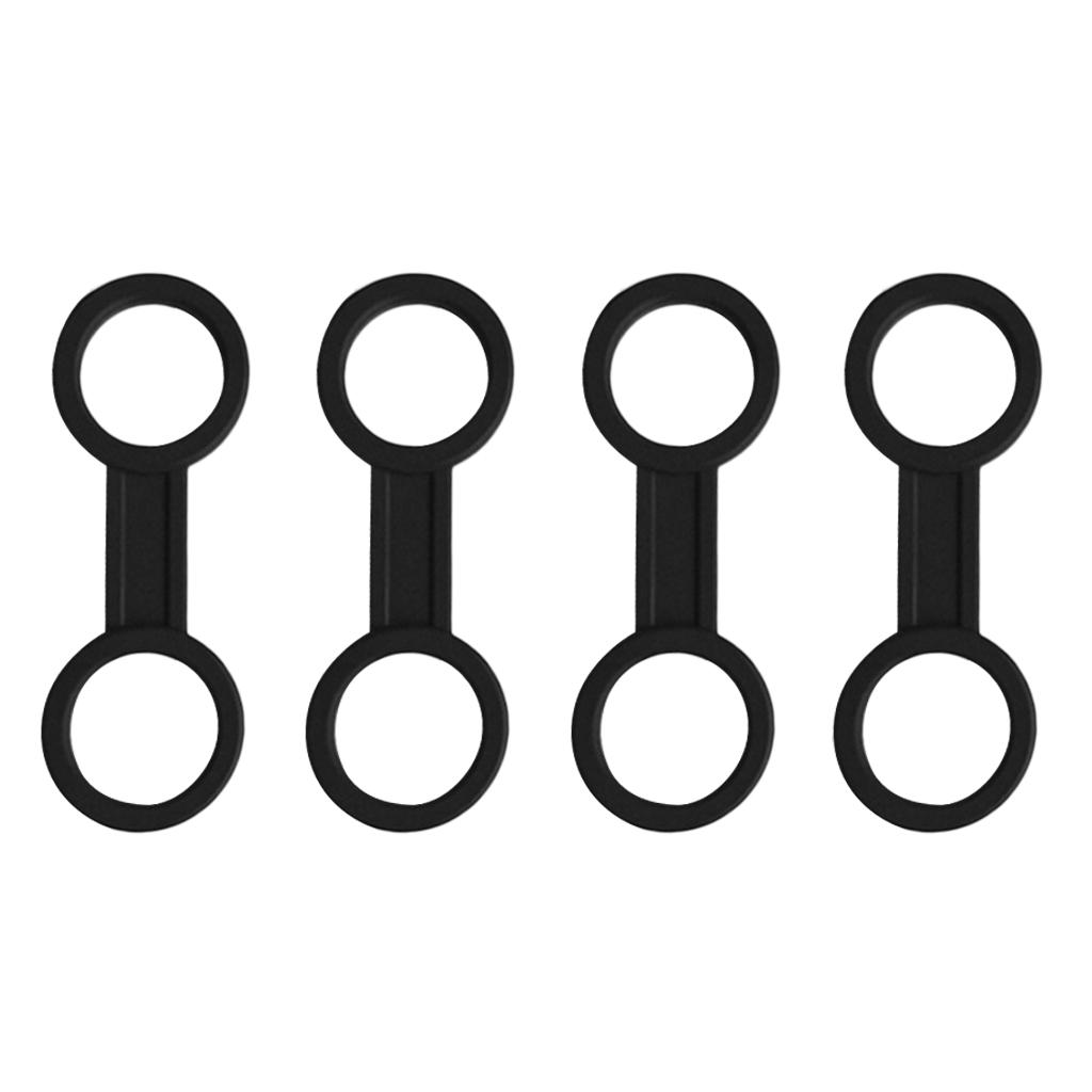 Toygogo Schnorchelhalter Clip Schnorchelhalterung mit Tauchen Schnorcheln Silikon Ringe Schwarz 